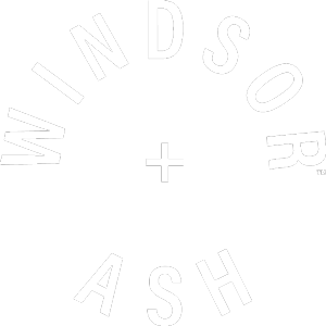 Windsor + Ash round logo white
