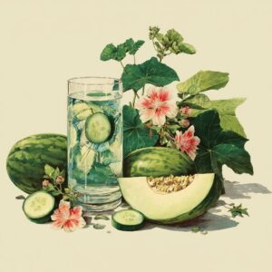Cucumber Water & Melon Diffuser Set