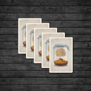 Postcard: Bear Mason Jar