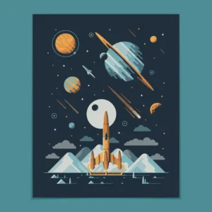 Europa 16" x 20" Four-Color Screen Print Poster