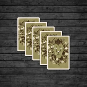 Postcard: Floral Lion