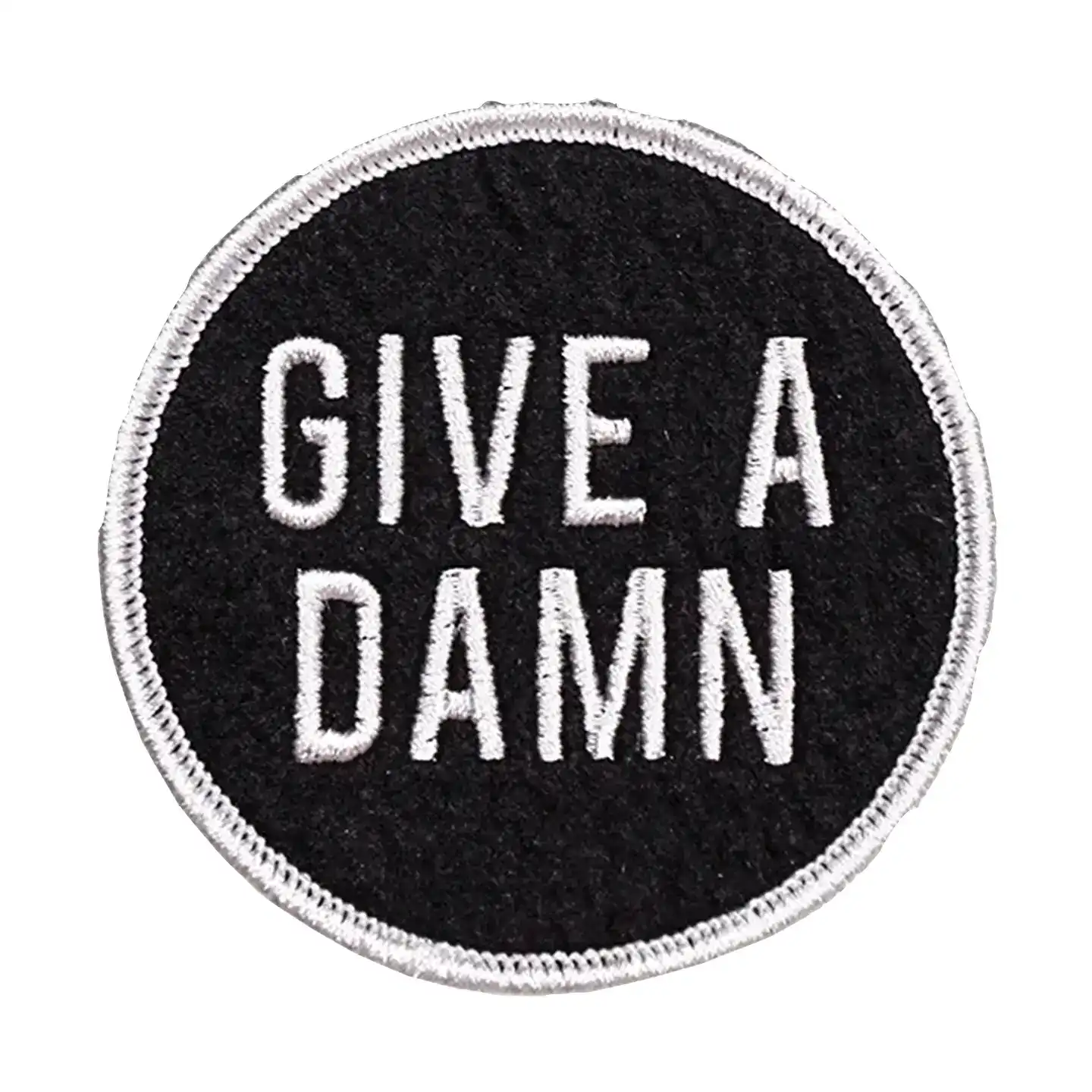 Give A Damn Embroidered Patch