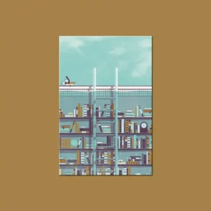 Postcard: Library