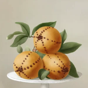 Orange Pomander Diffuser Set