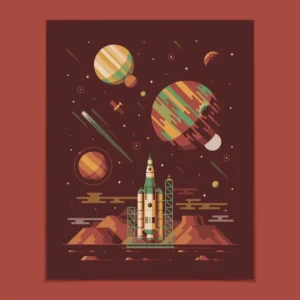 Orion 16" x 20" Four-Color Screen Print Poster