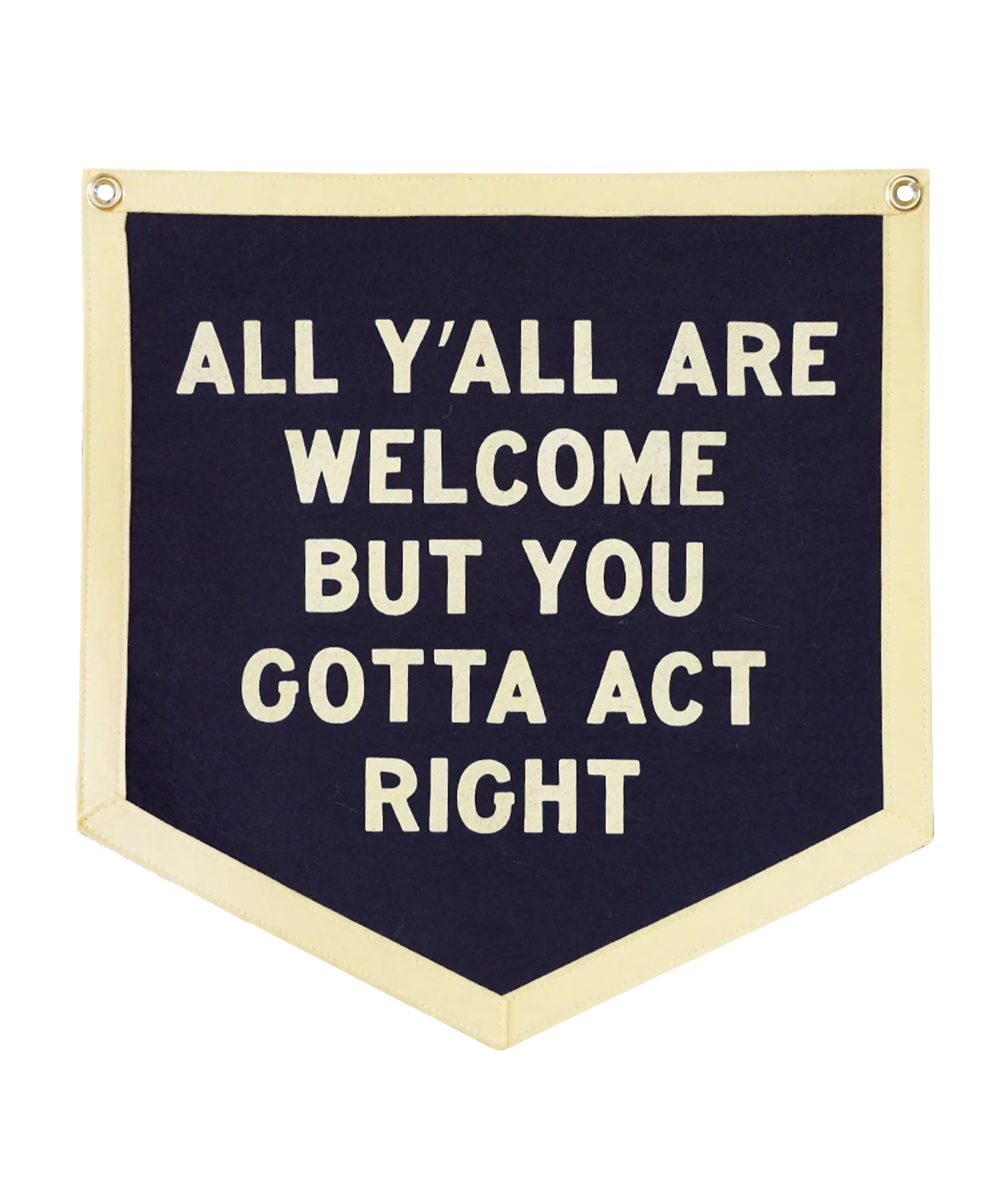 All Y'all Are Welcome Camp Flag