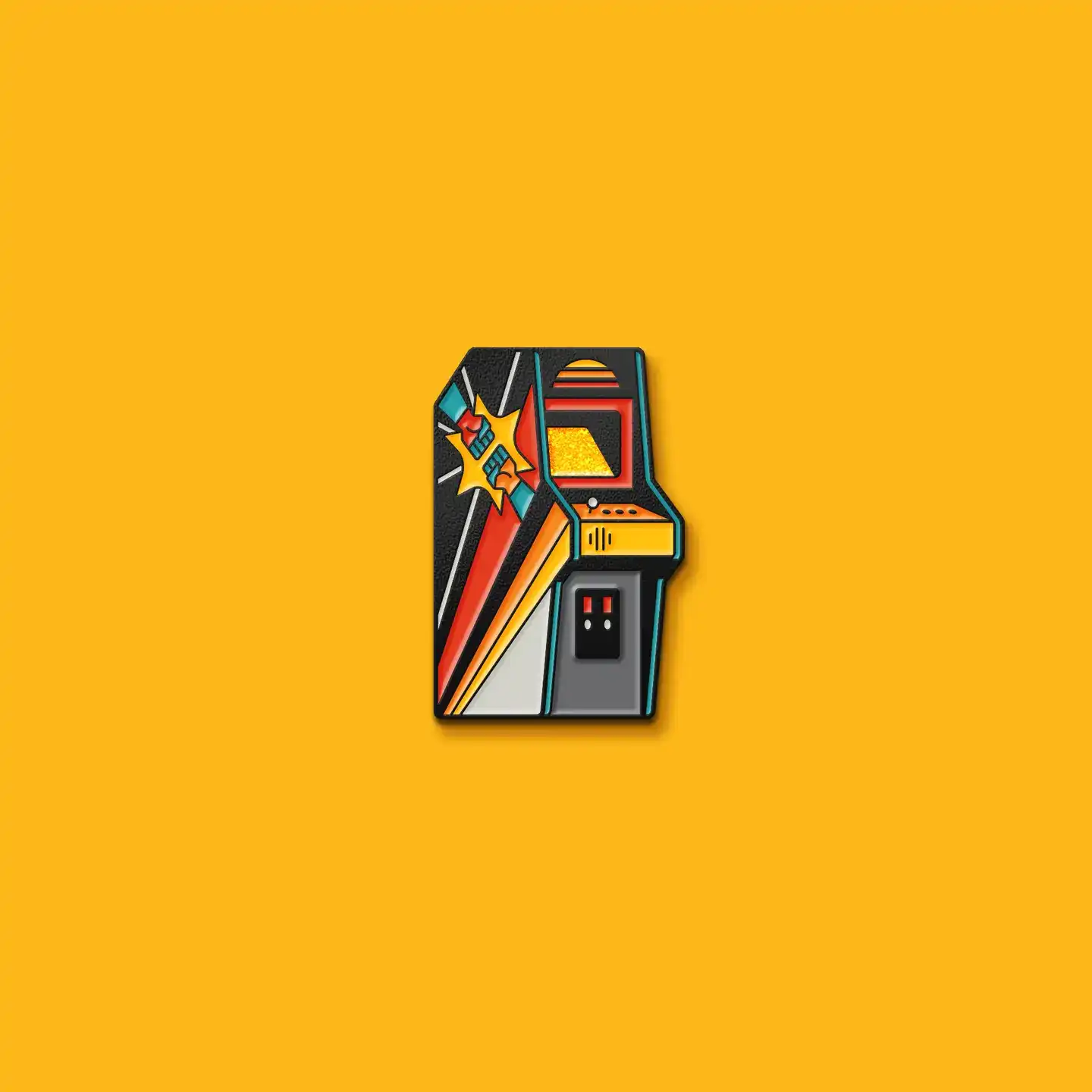 Arcade: Fight Soft Enamel Pin - Image 2