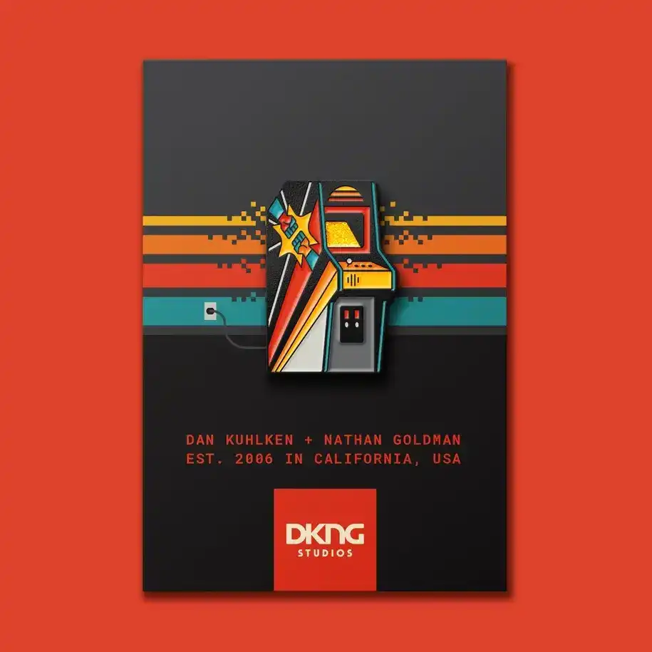 Arcade: Fight Soft Enamel Pin - Image 3