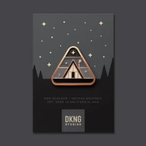 Cabin Rose Gold Soft Enamel Pin
