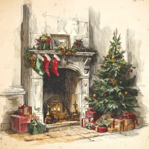 Christmas Hearth Diffuser Set