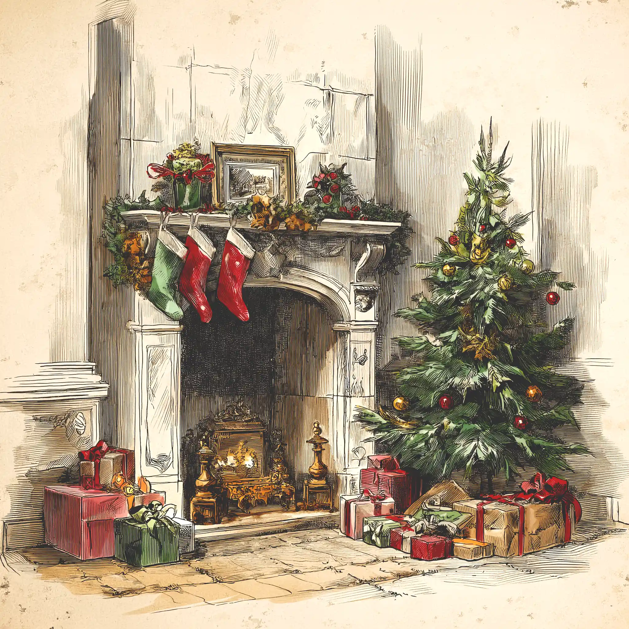 Christmas Hearth Diffuser Set