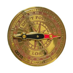 Deluxe Spinning Compass Pin