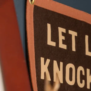 Let Love Knock You On Your Ass Camp Flag