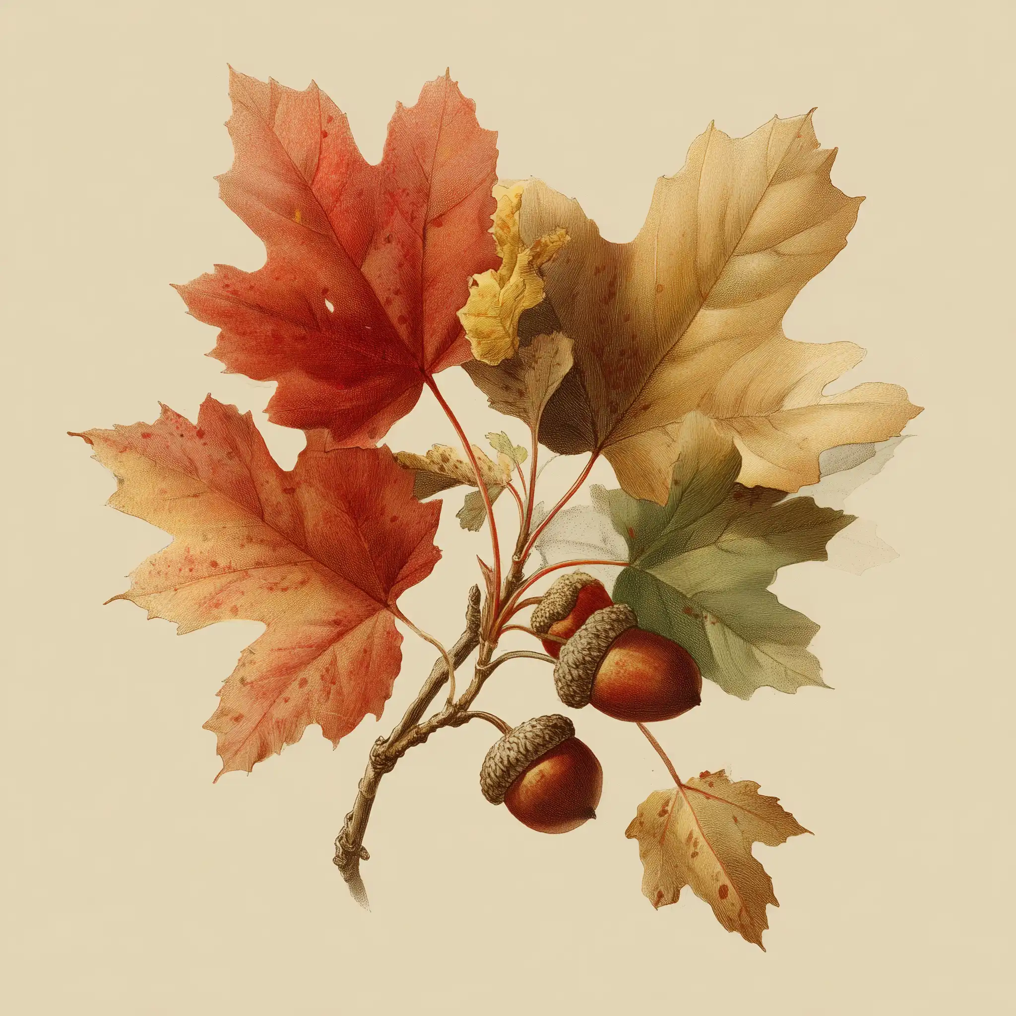 Maple Leaf & Acorn Diffuser Set
