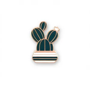 Prickly Pear Rose Gold Hard Enamel Pin