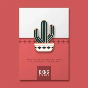 Saguaro Rose Gold Hard Enamel Pin