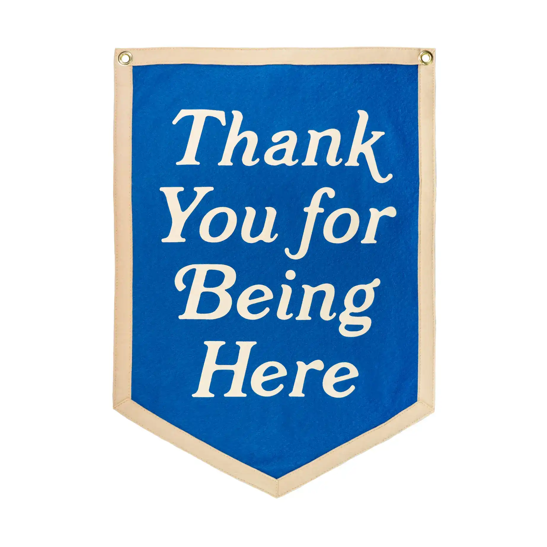Thank You For Being Here Camp Flag