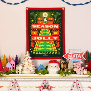Tis the Season To Be Jolly Camp Flag