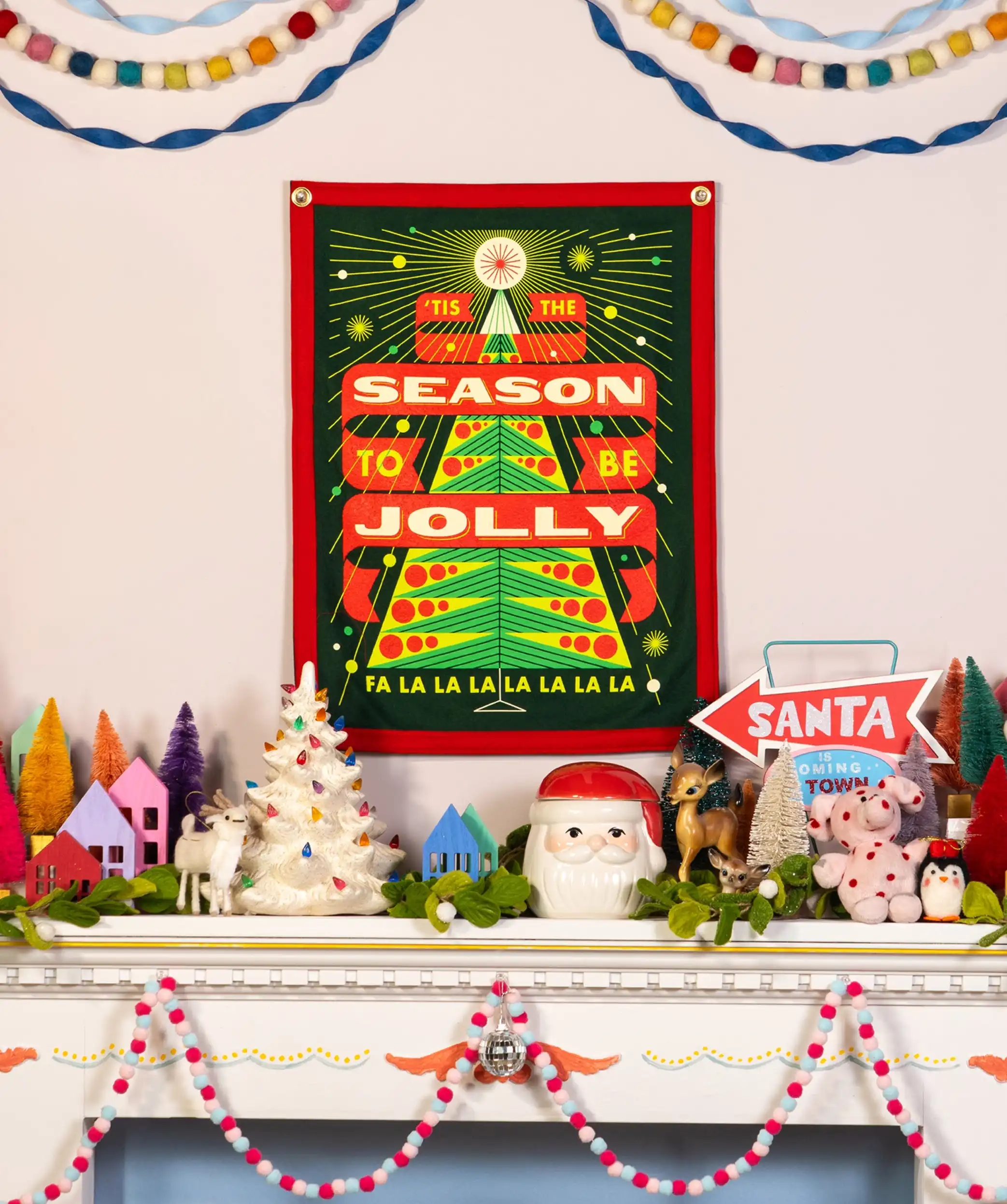 Tis the Season To Be Jolly Camp Flag - Image 2