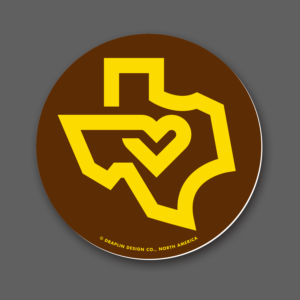 Texas Love - Brown/Yellow Sticker