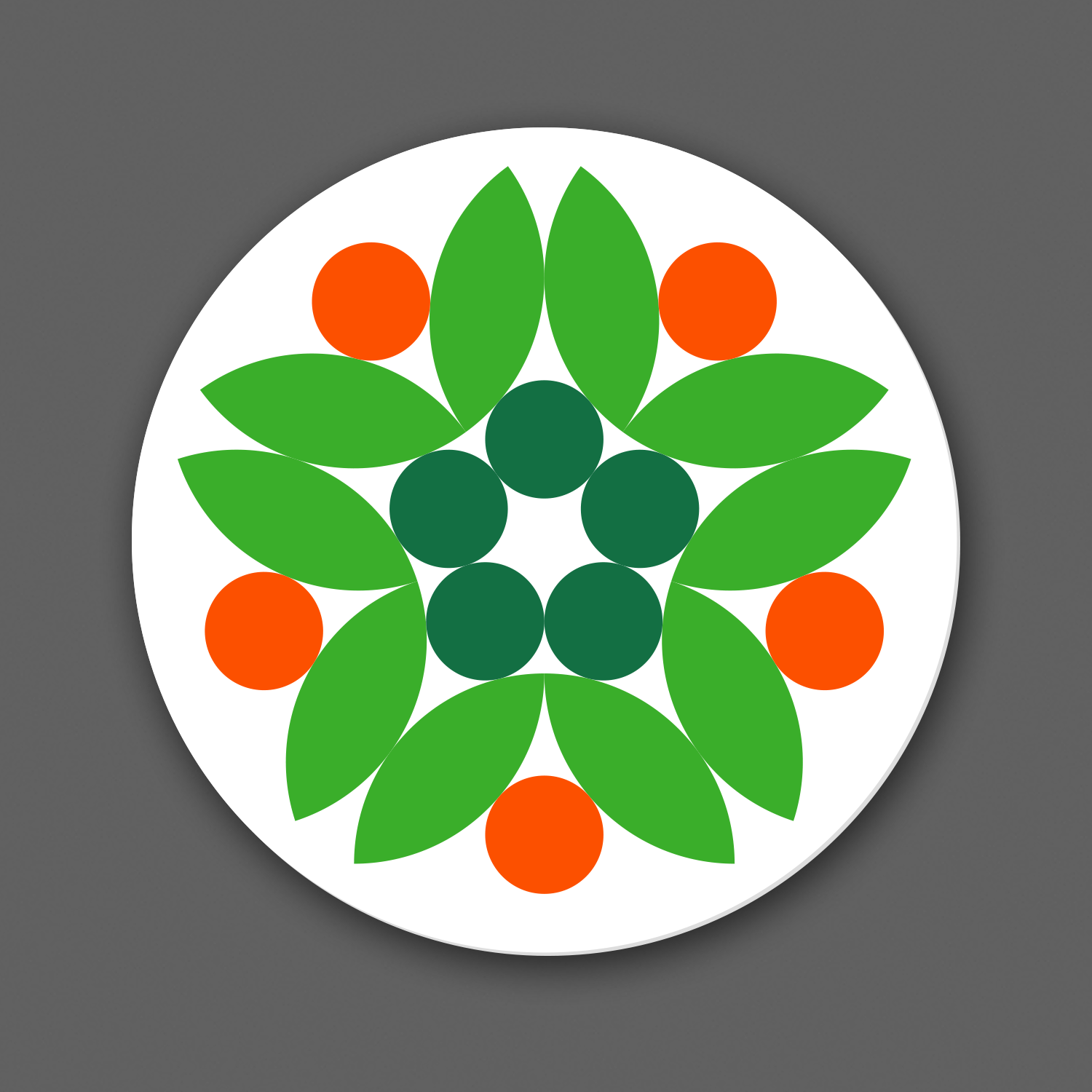 Fiveway Foliage - Green Sticker