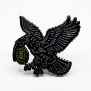 Grenade Crow Pin