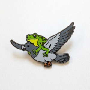 Frog and Pigeon Pin