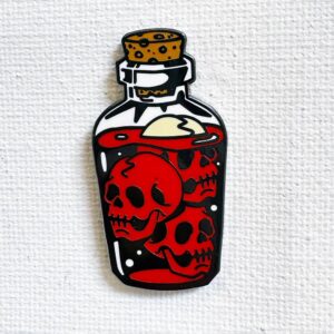 Skull Bottle Pin
