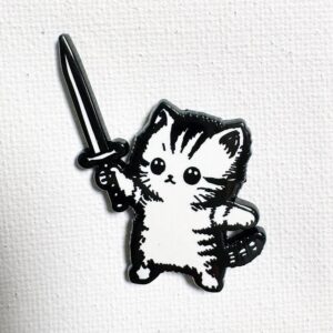 Sword Kitty Pin