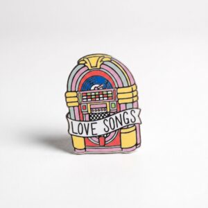 Love Songs Jukebox Pin