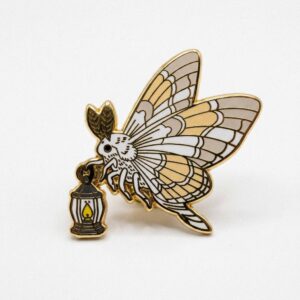 Moth And Lamp Pin