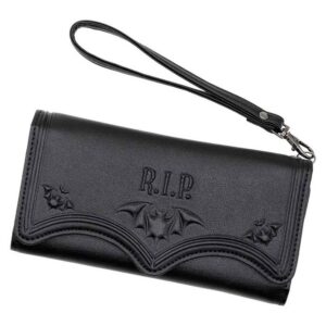 RIP Bat Embossed Trifold Wallet