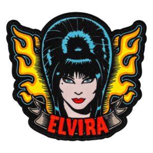 Elvira Tattoo Flames Patch