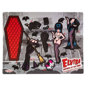 Elvira Mistress of The Dark Coffin Dress up Magnet Set