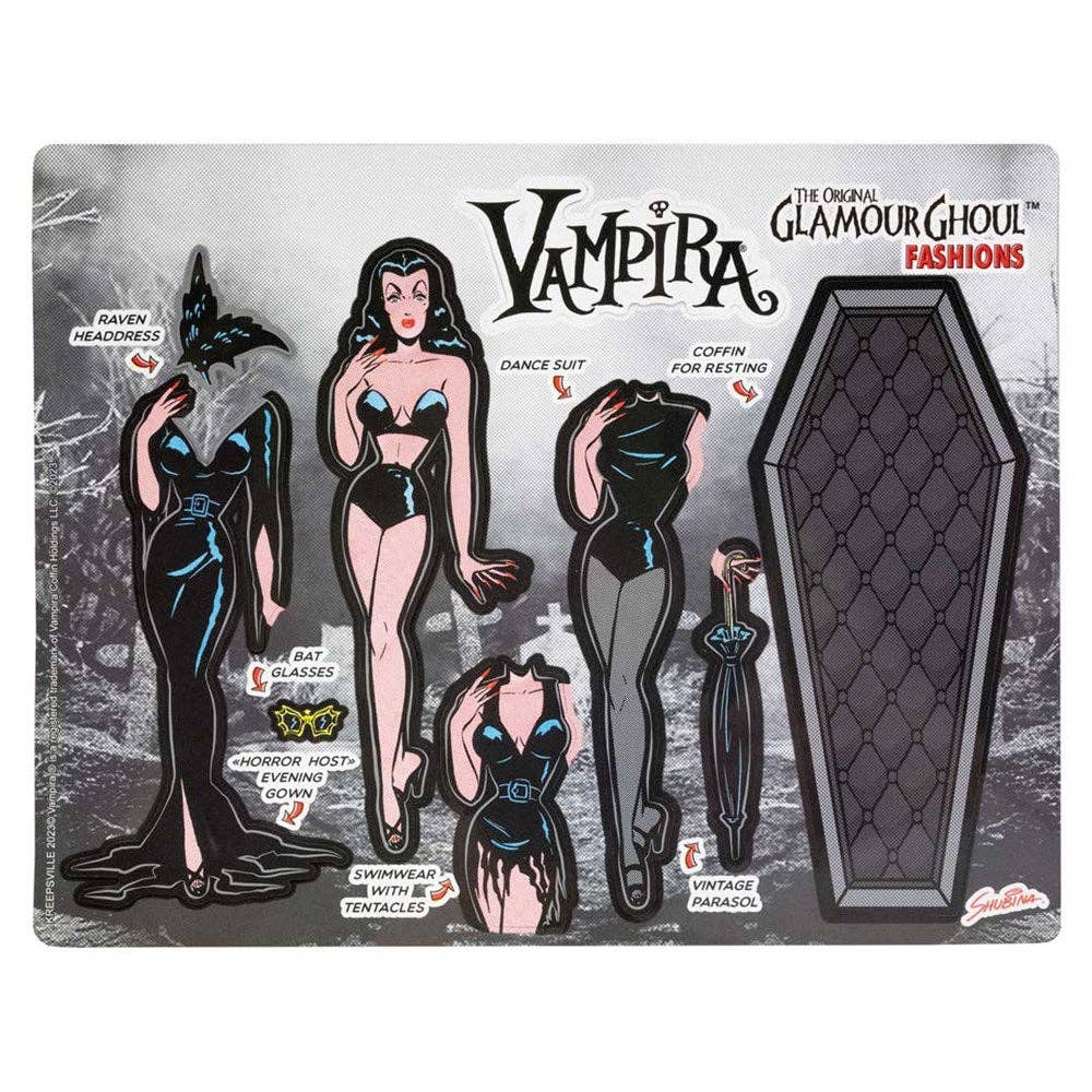 Vampira Glamour Ghoul Dress Up Magnet Set