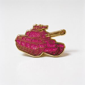 Pink Glitter Tank Pin