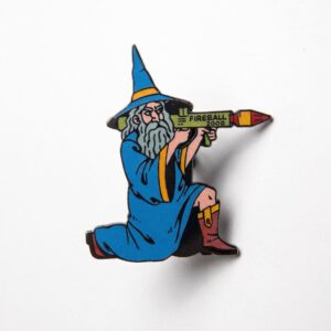Fireball Wizard Pin