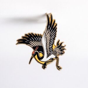 Japanese Crane Pin