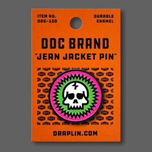 Skull Pink/Green Pin
