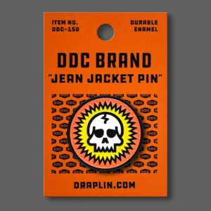 Skull Yellow/Orange Pin