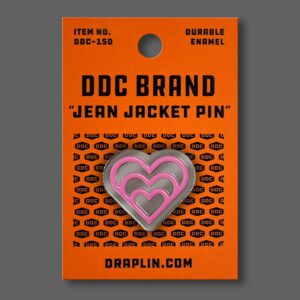 Expanding Heart - Chrome/Pink Pin