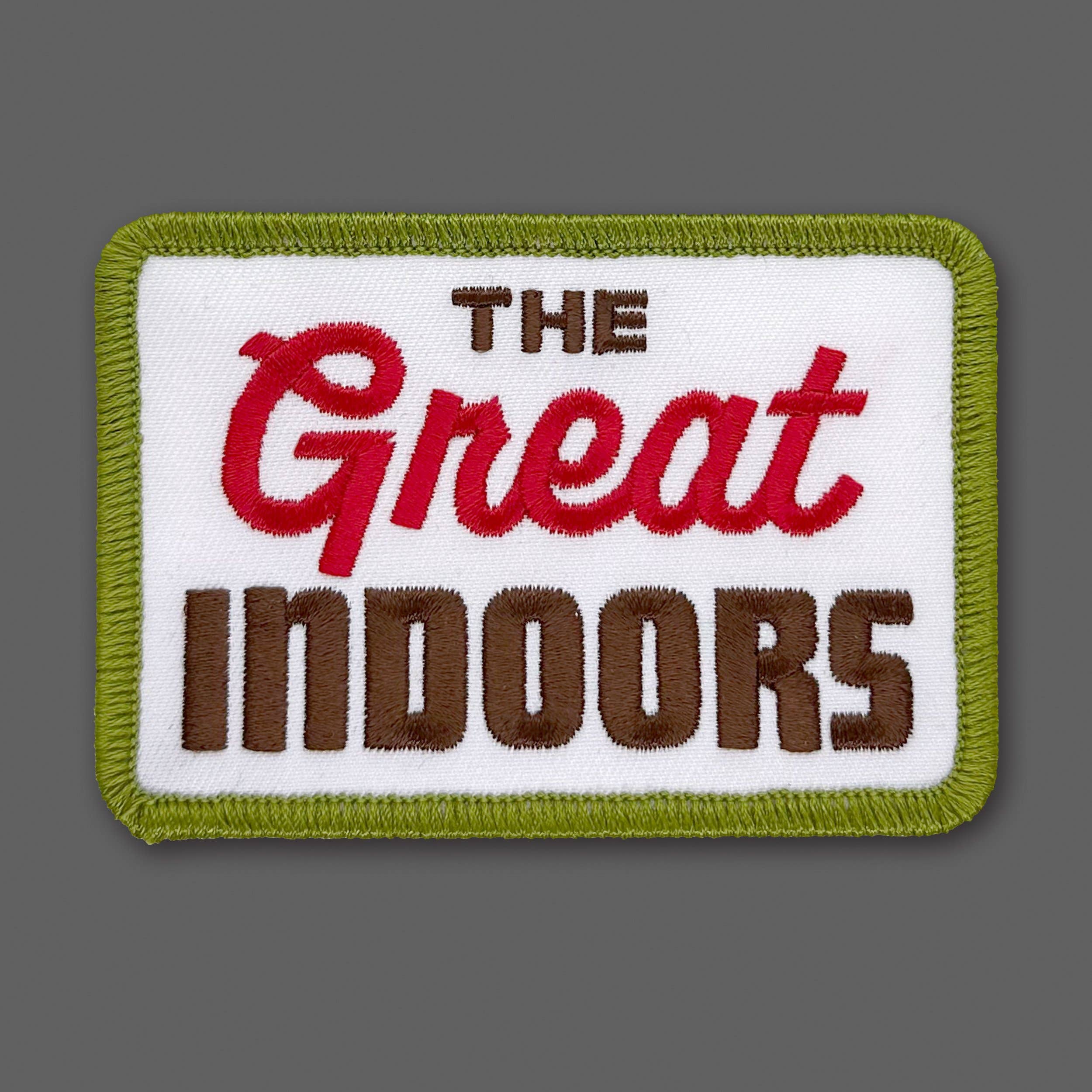 The Great Indoors - Red/Olive/White Patch