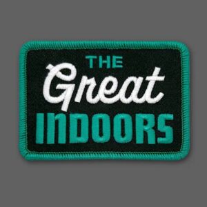 The Great Indoors - Black/Turquoise Patch