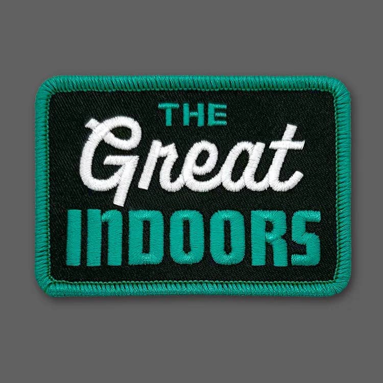 The Great Indoors - Black/Turquoise Patch
