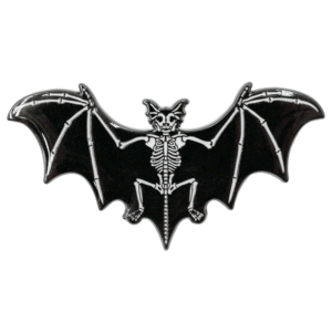 Skelli Bat Glow Enamel Pin
