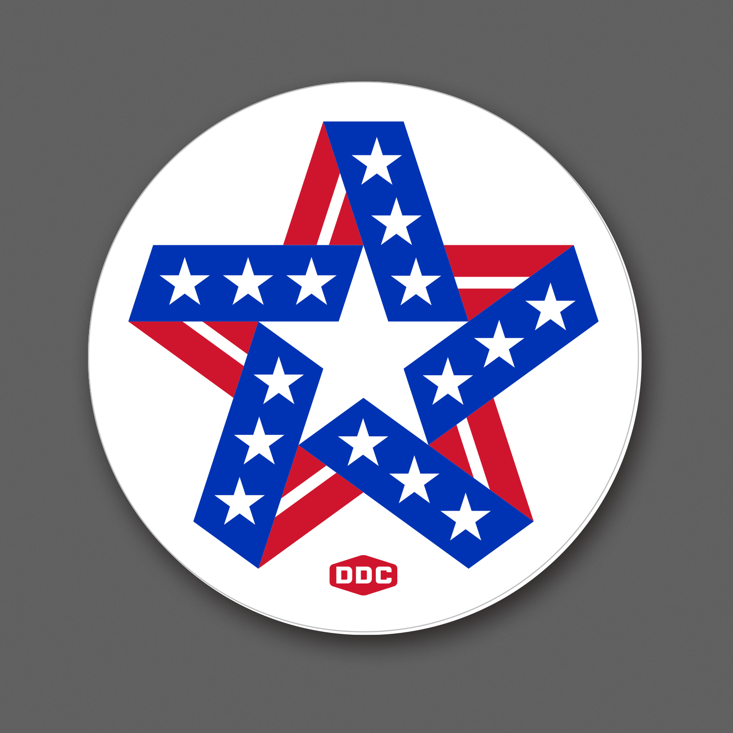 Patriotic Star Sticker
