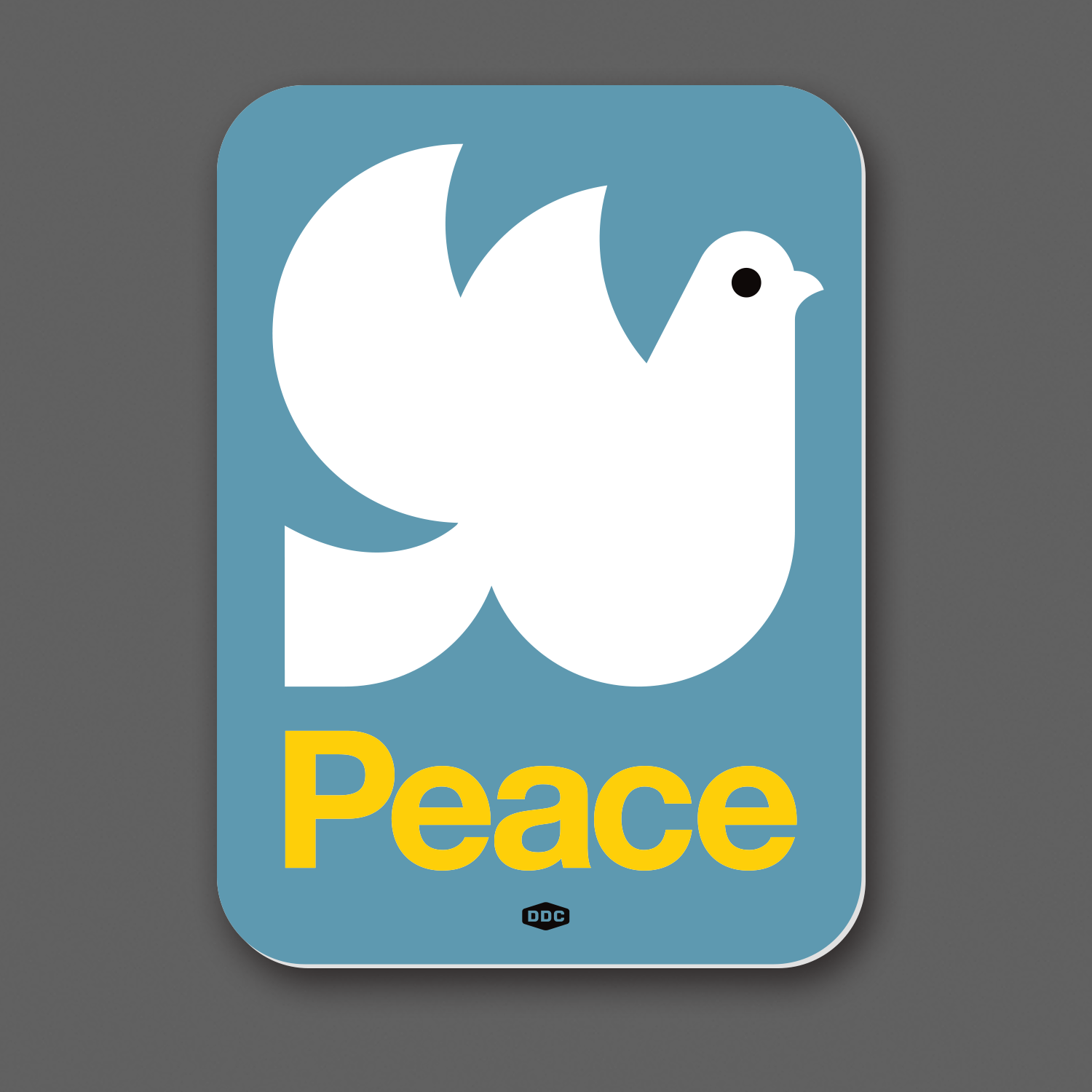 Peace Dove - Slate Blue Sticker