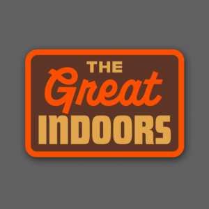 Great Indoors - Brown/Orange Sticker