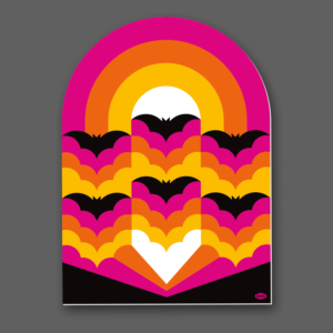 Bats Rising - Tombstone Sticker