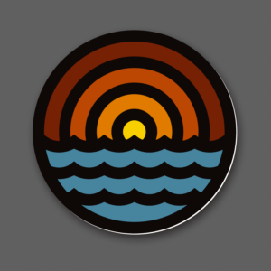 Waves Sticker